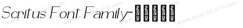 Scritus Font Family字体转换